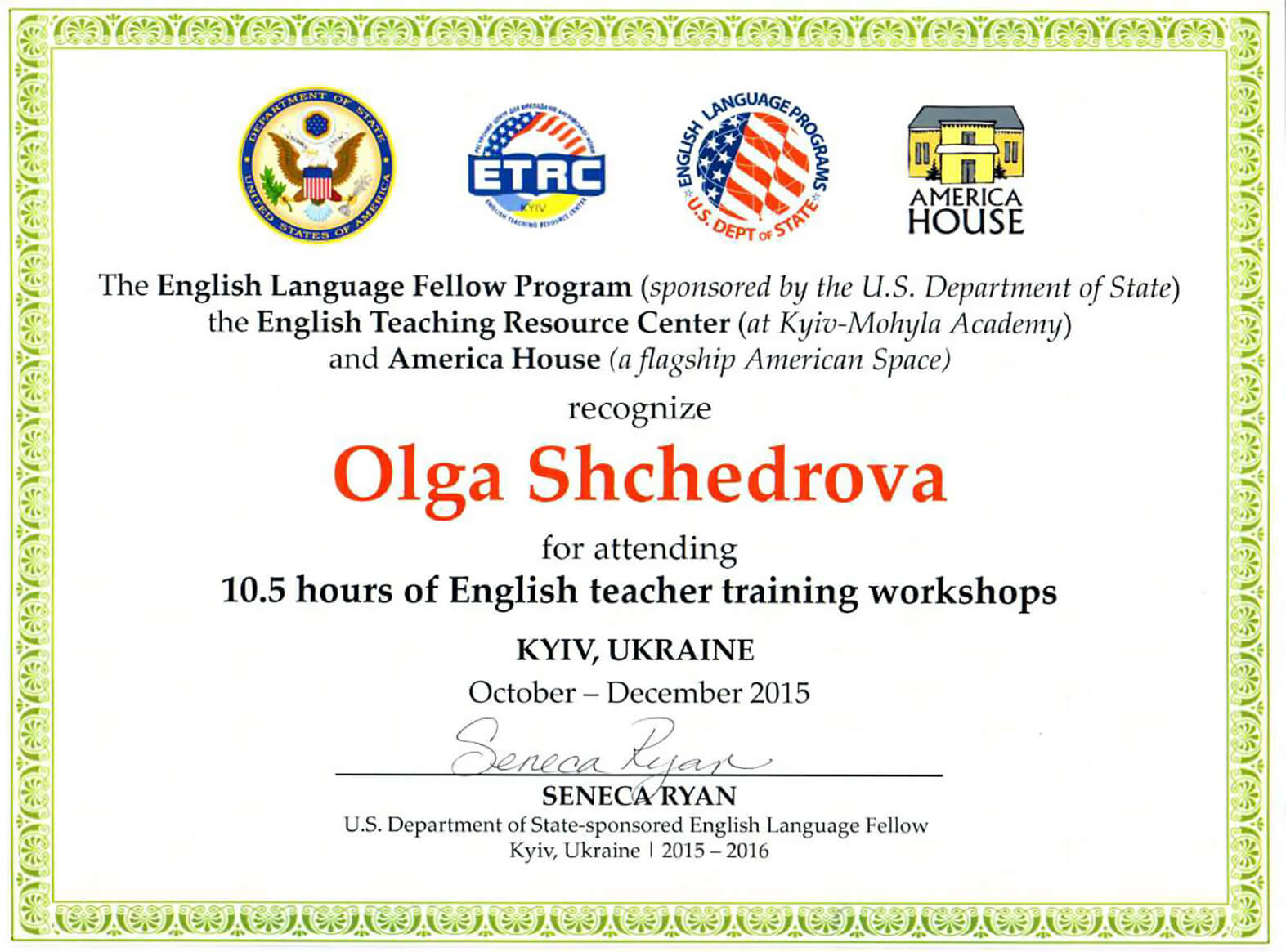 Felow program for teachers
